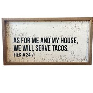Rustic Brown and White Wall Sign